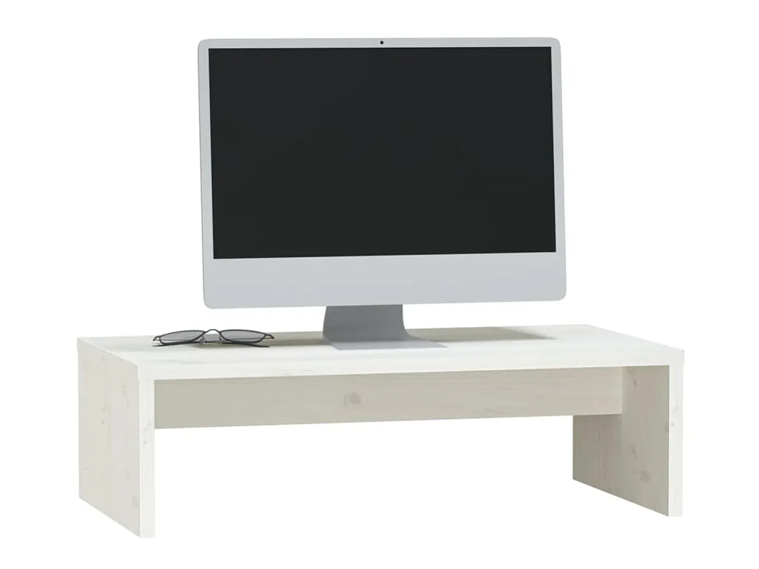 Suporte para monitor 50x27x15 cm pinho maciço PT814592^ Móvel De Tv