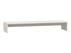 Móvel De Tv| Suporte para monitor 100x27x15 cm pinho maciço PT550429 Branco