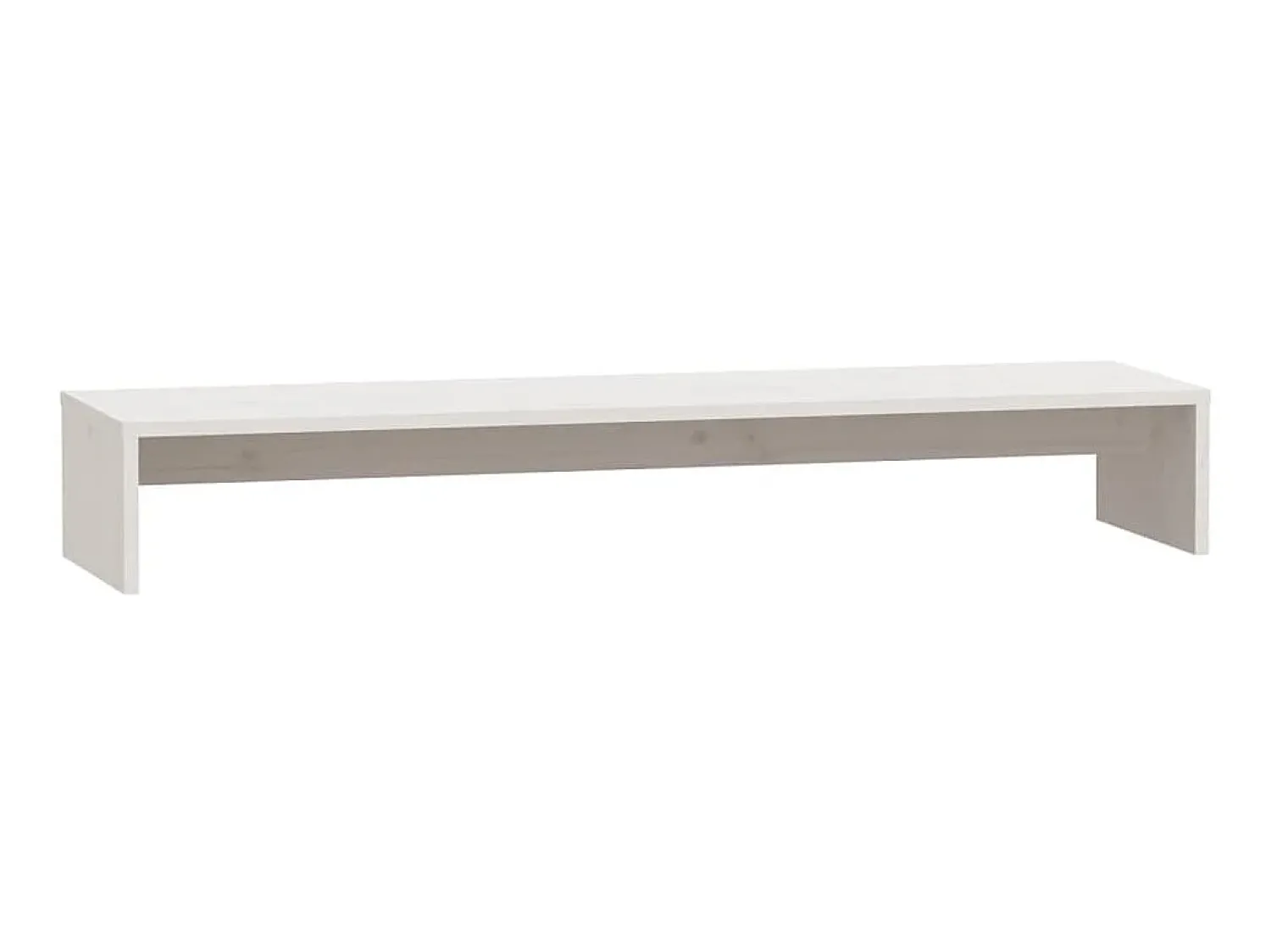 Móvel De Tv| Suporte para monitor 100x27x15 cm pinho maciço PT550429 Branco