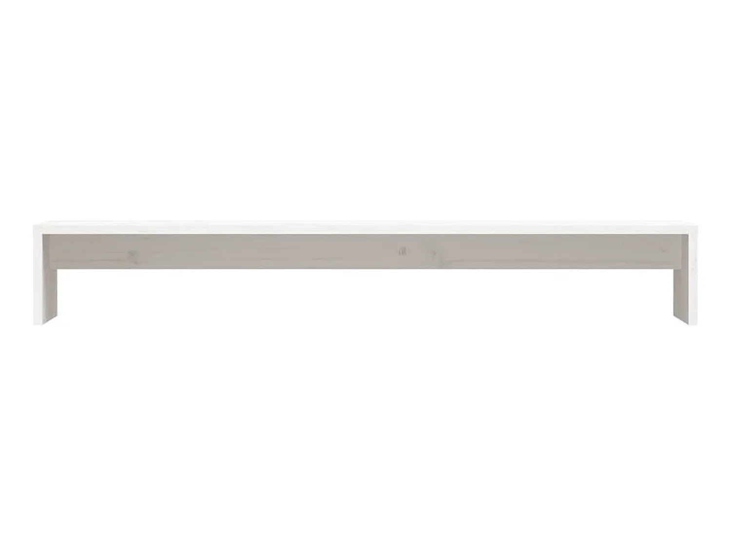 Móvel De Tv| Suporte para monitor 100x27x15 cm pinho maciço PT550429 Branco