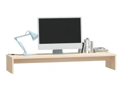 Suporte para monitor 100x27x15 cm madeira de pinho maciça PT232624^ Móvel De Tv