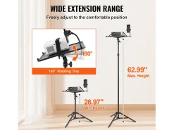Móvel De Tv* Suporte para Projetor SucceBuy Suporte para Projetor, Tripé para Portátil, Altura Ajustável de 685 a 1600 cm Preto
