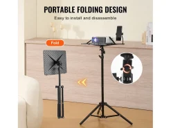 Móvel De Tv* Suporte para Projetor SucceBuy Suporte para Projetor, Tripé para Portátil, Altura Ajustável de 685 a 1600 cm Preto