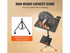 Móvel De Tv| Suporte para Projetor SucceBuy Suporte para Projetor com Rodízios, Tripé para Portátil, Altura de 80 a 170 cm Preto