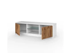 Sale Suporte para TV BUDAPEST branco/carvalho Natural claro