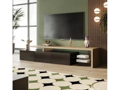 Suporte para TV 200 x 39 x 42 cm, com iluminação LED de 7 cores e tampo de mesa, .^ Móvel De Tv