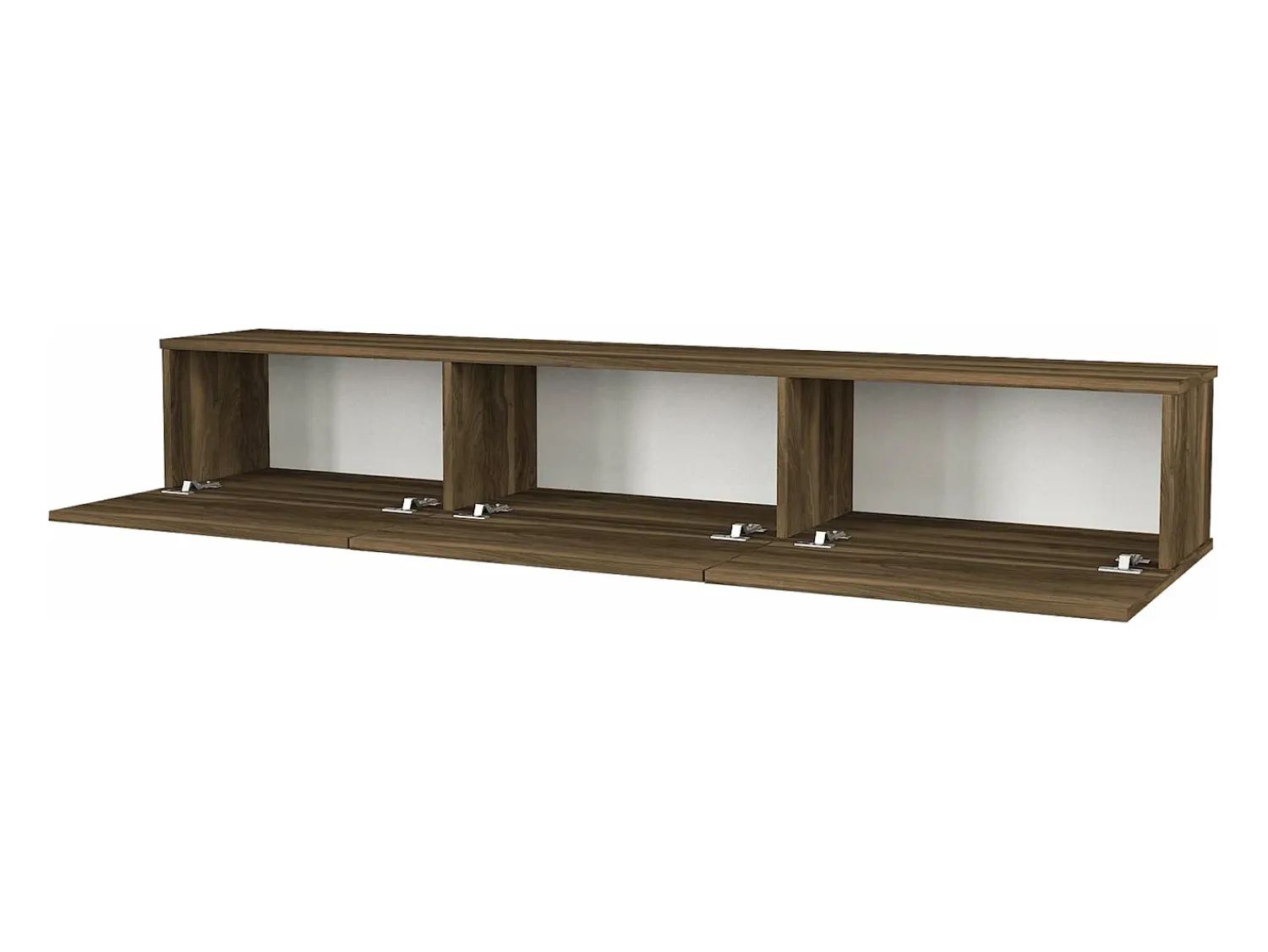 Móvel De Tv*Helloshop26 Suporte para TV 180 x 31 x 29,5 cm com acabamento em nogueira 03_0007879 Castanho