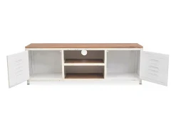 Sale Helloshop26 Suporte para TV aparador design prático unidade de TV branca de 120 cm 2502292 Branco