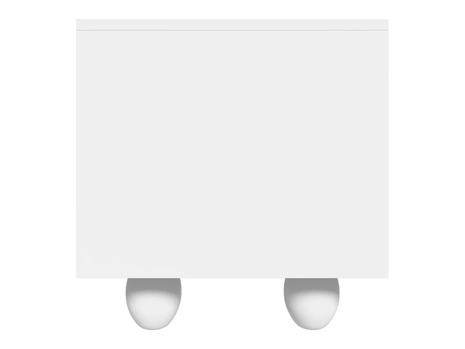 Móvel De Tv* Suporte para TV - Suporte para TV com 2 gavetas e 2 portas - Pés redondos em madeira maciça Branco