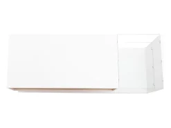 Suporte para TV - Suporte para TV para sala de estar com iluminação LED ajustável - 2 gavetas e espaço aberto para arrumação^ Móvel De Tv