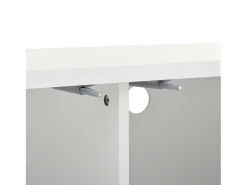 Suporte para TV - Suporte para TV com 4 portas com estrutura em treliça - detalhes dourados e pés ajustáveis^ Móvel De Tv