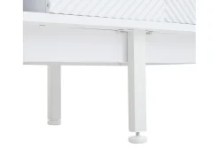 Móvel De Tv| Suporte para TV - Suporte para TV com 2 Portas e 2 Gavetas - Armário Aberto - para Sala de Estar Branco