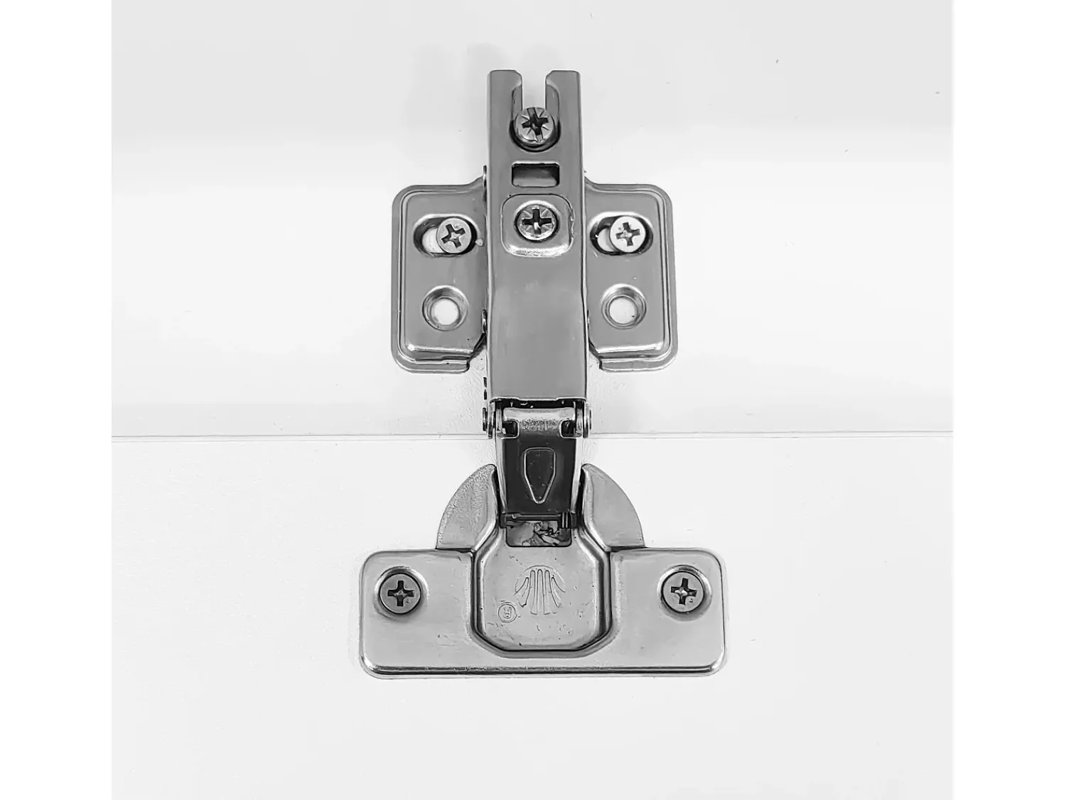 Outlet Suporte para TV Brilhante - Suporte para TV com 2 portas e 3 compartimentos de arrumação abertos - prateleiras em vidro Branco