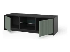 Móvel De Tv| Suporte para TV BUDAPEST preto/-sálvia Verde