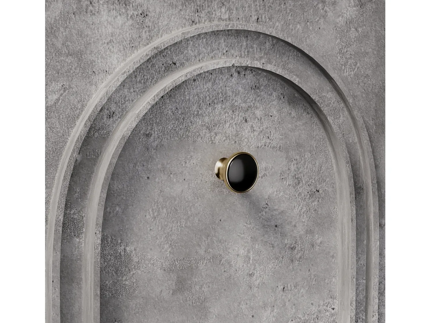 Móvel De Tv* Suporte para TV com 4 portas arqueadas - Suporte para TV moderno - Pernas pretas - para sala de estar e escritório Cinzento
