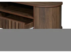 Hauss Spole Suporte para TV com 2 gavetas - Madeira MDF - Cor^ Móvel De Tv