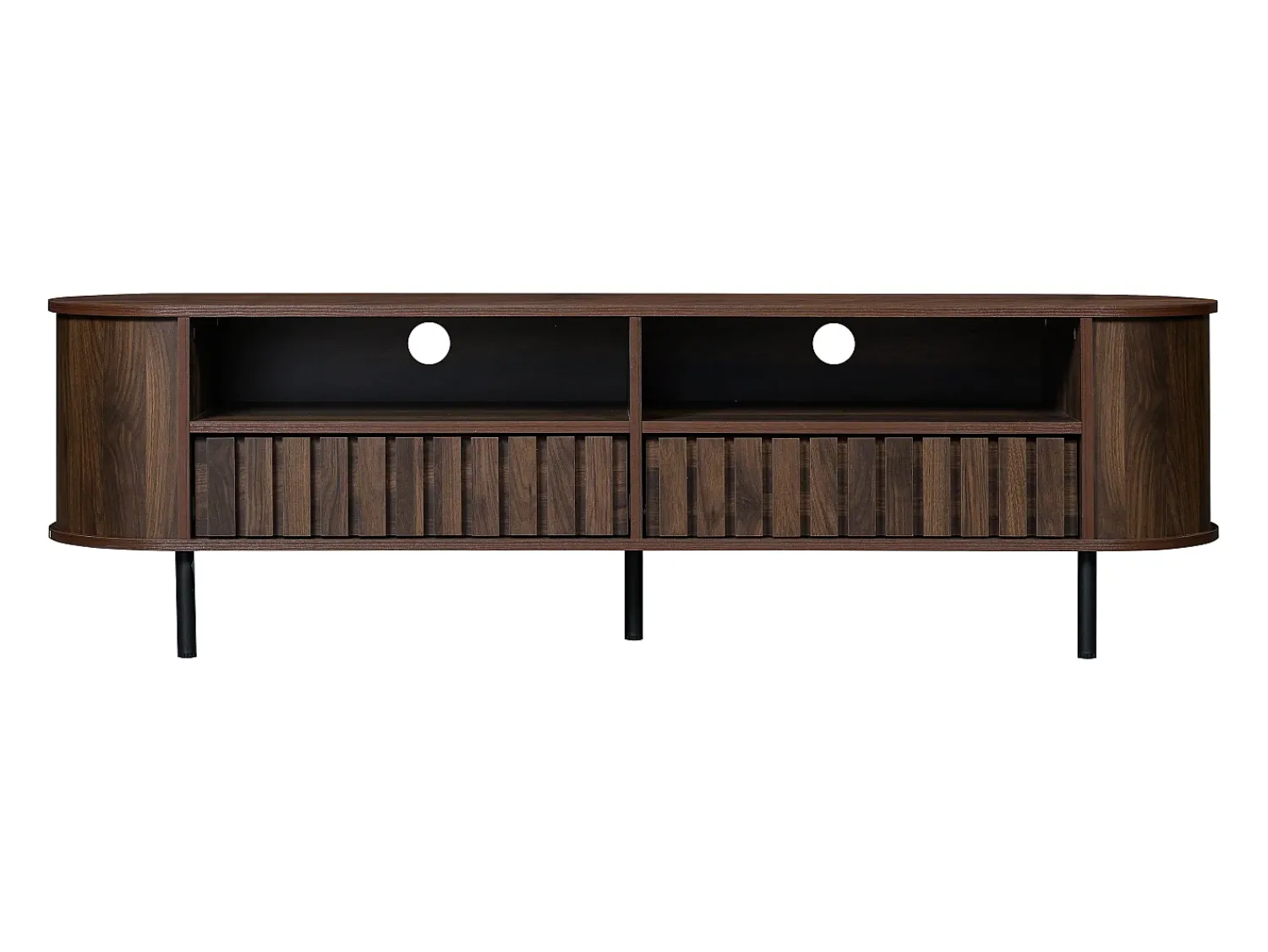 Hauss Spole Suporte para TV com 2 gavetas - Madeira MDF - Cor^ Móvel De Tv