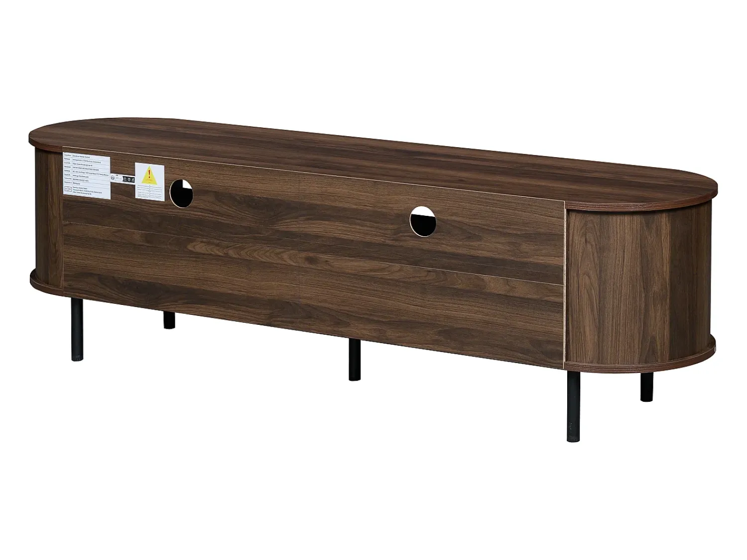 Hauss Spole Suporte para TV com 2 gavetas - Madeira MDF - Cor^ Móvel De Tv