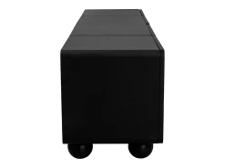 Hot Hauss Spole Suporte para TV com 2 portas e 2 gavetas - Design e branco 180 x 38 x 45 cm Preto