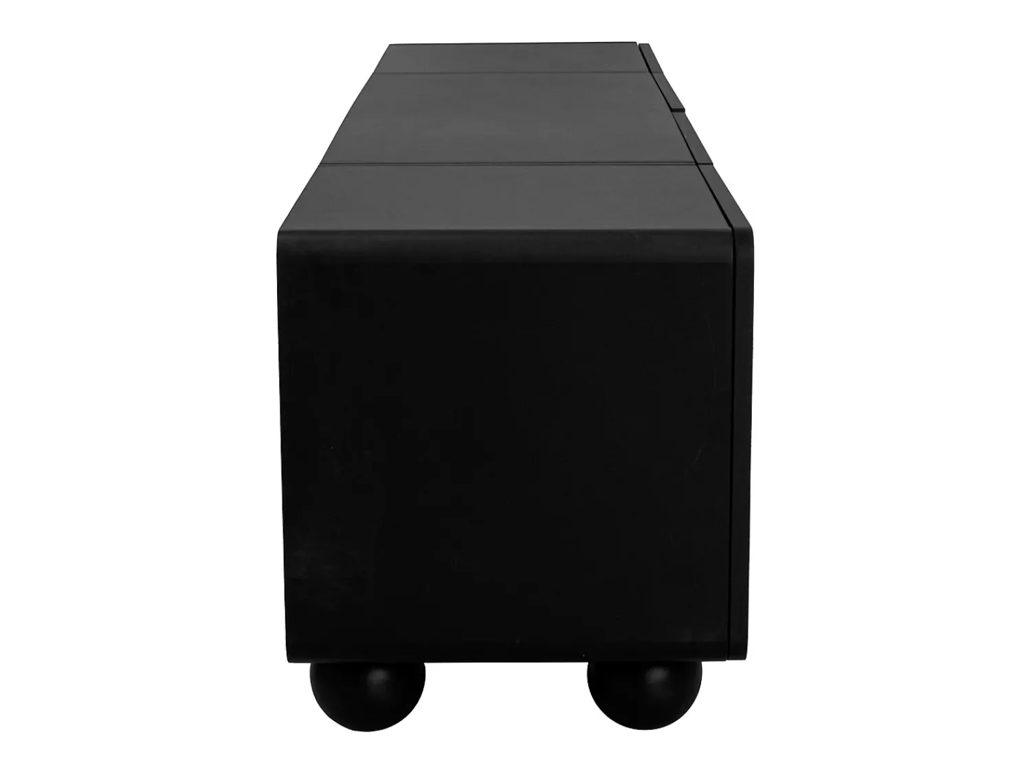Hot Hauss Spole Suporte para TV com 2 portas e 2 gavetas - Design e branco 180 x 38 x 45 cm Preto