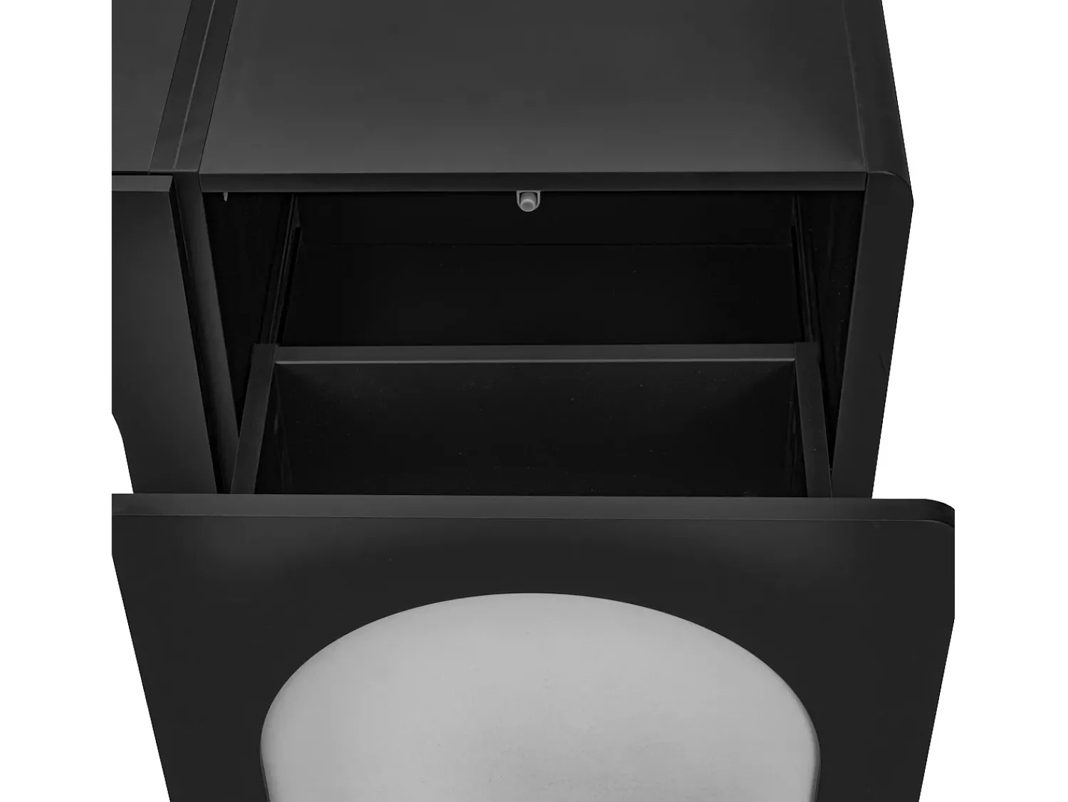 Hot Hauss Spole Suporte para TV com 2 portas e 2 gavetas - Design e branco 180 x 38 x 45 cm Preto