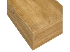 Móvel De Tv*Hauss Spole Suporte para TV com 5 portas - Pés em metal preto - Cor natural clara Natural claro