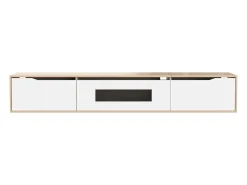 Hauss Spole Suporte para TV com 3 portas e iluminação LED - brilhante e natural^ Móvel De Tv