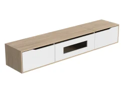 Hauss Spole Suporte para TV com 3 portas e iluminação LED - brilhante e natural^ Móvel De Tv