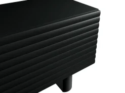 New Vente-unique Suporte para TV com 2 portas, 180 cm, em MDF - - LUDIMA Preto