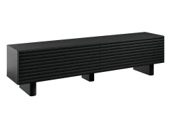 New Vente-unique Suporte para TV com 2 portas, 180 cm, em MDF - - LUDIMA Preto
