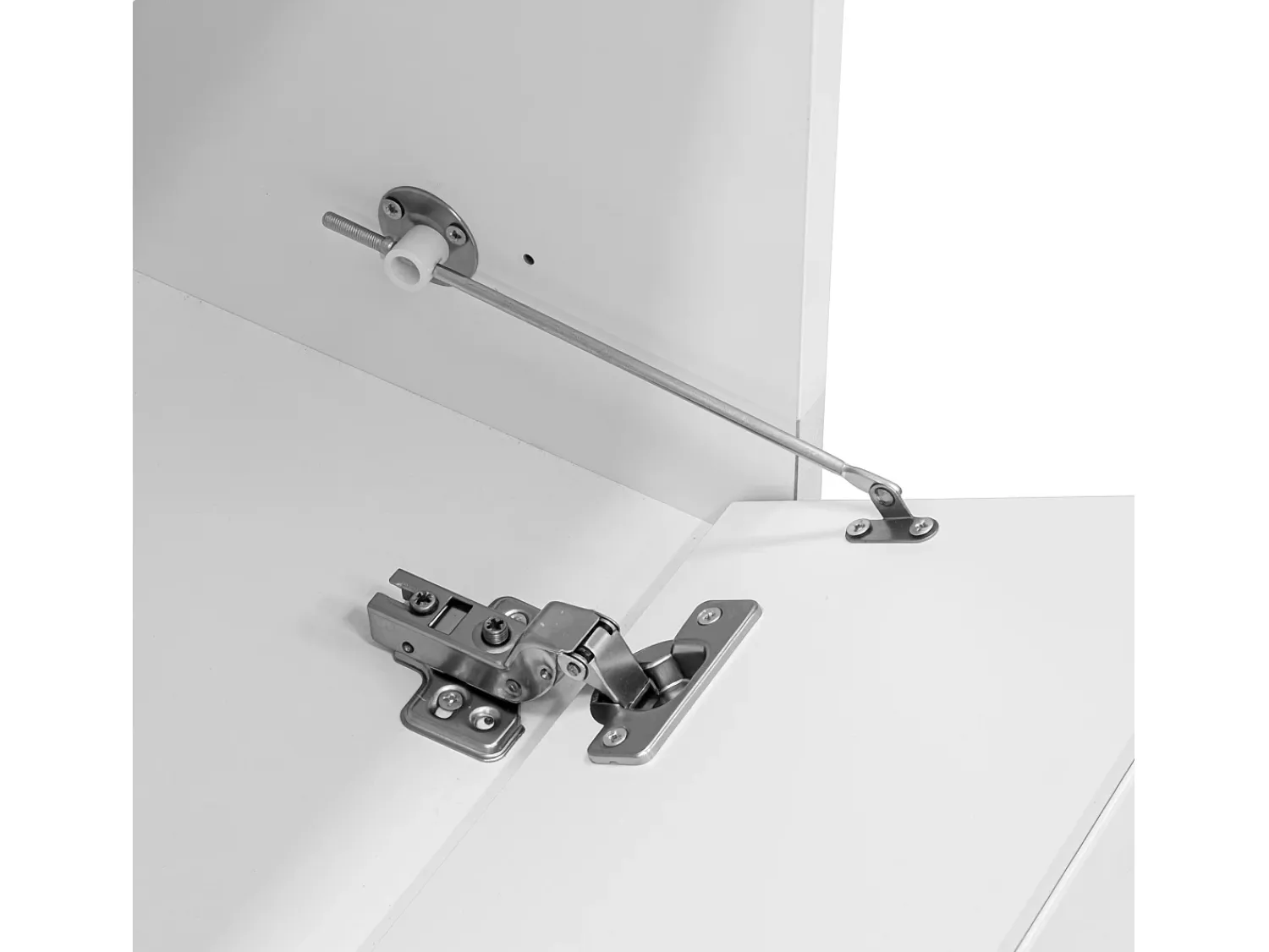 Móvel De Tv|Hauss Spole Suporte para TV com 4 portas e design ondulado - 170x40x45 cm Branco