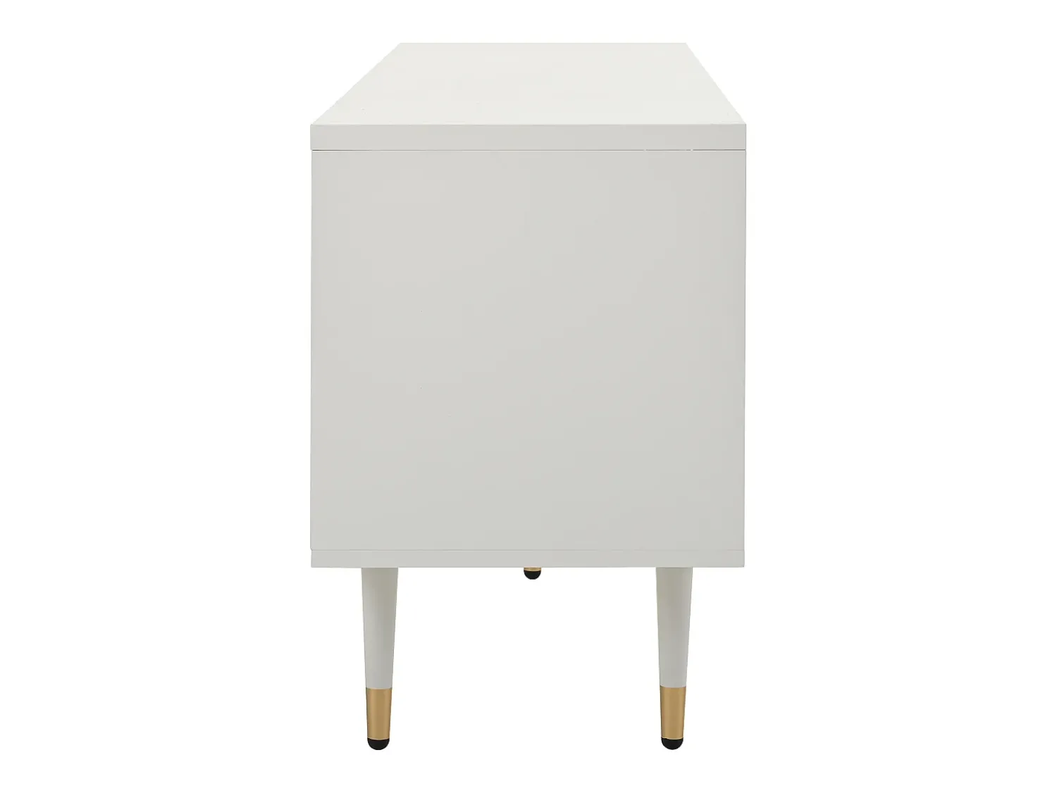 Hot Hauss Spole Suporte para TV com 4 portas, porta gradeada, Branco