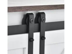 Móvel De Tv|Hauss Spole Suporte para TV com 2 portas de correr - Prateleiras ajustáveis 150 x 40 x 60 cm - Branco