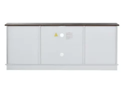 Móvel De Tv|Hauss Spole Suporte para TV com 2 portas de correr - Prateleiras ajustáveis 150 x 40 x 60 cm - Branco