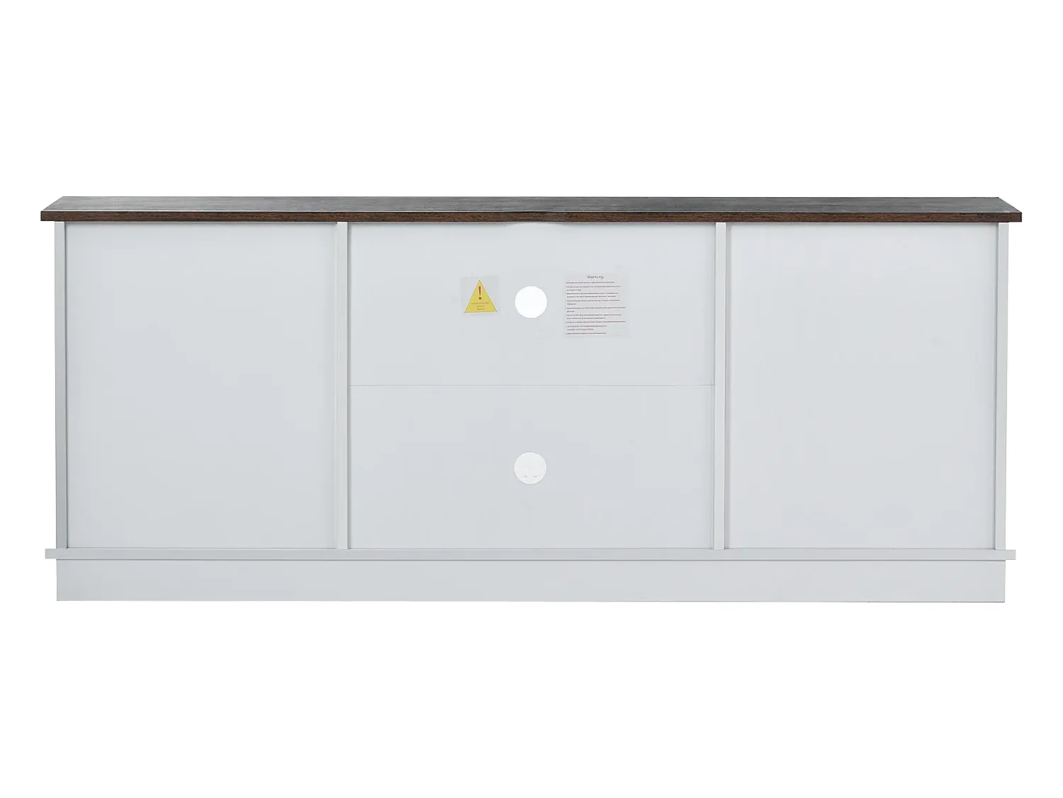 Móvel De Tv|Hauss Spole Suporte para TV com 2 portas de correr - Prateleiras ajustáveis 150 x 40 x 60 cm - Branco