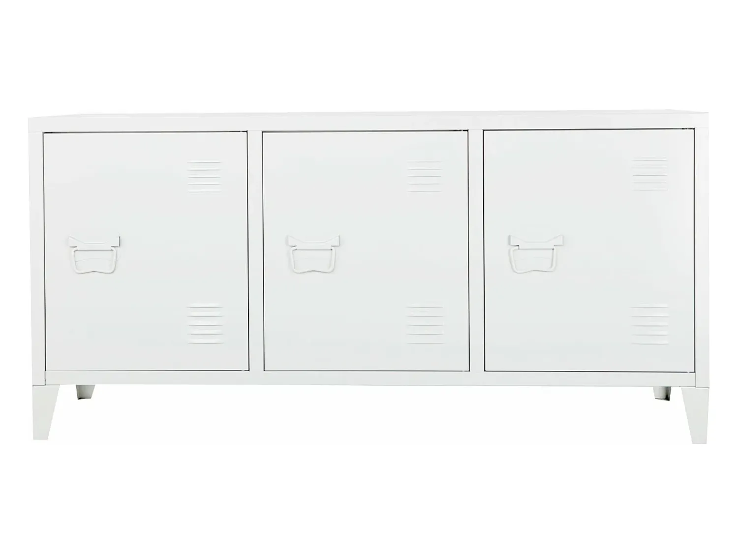 Móvel De Tv*Helloshop26 Suporte para TV com 3 portas 58 x 113 x 40 cm 03_0007764 Branco