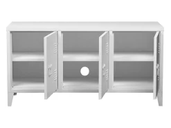 Móvel De Tv*Helloshop26 Suporte para TV com 3 portas 58 x 113 x 40 cm 03_0007764 Branco