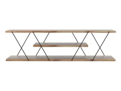 Móvel De Tv*Vente-unique Suporte para TV com 1 prateleira - Natural e preto - ENTREGA Natural claro