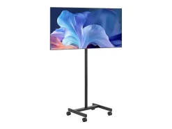 Móvel De Tv| Suporte para TV com Rodas SucceBuy Carrinho Móvel para TV e Suporte para TV com Pé Portátil, Para Televisores/LED/LCD/OLED de 431,8 a 1397 mm, Até 20 kg Preto