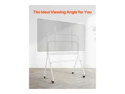 Móvel De Tv* Suporte para TV com Rodas SucceBuy Carrinho Móvel para TV e Suporte Portátil com Pé, Para Televisores/LED/LCD/OLED de 889 a 2540 mm, Até 90 kg Branco