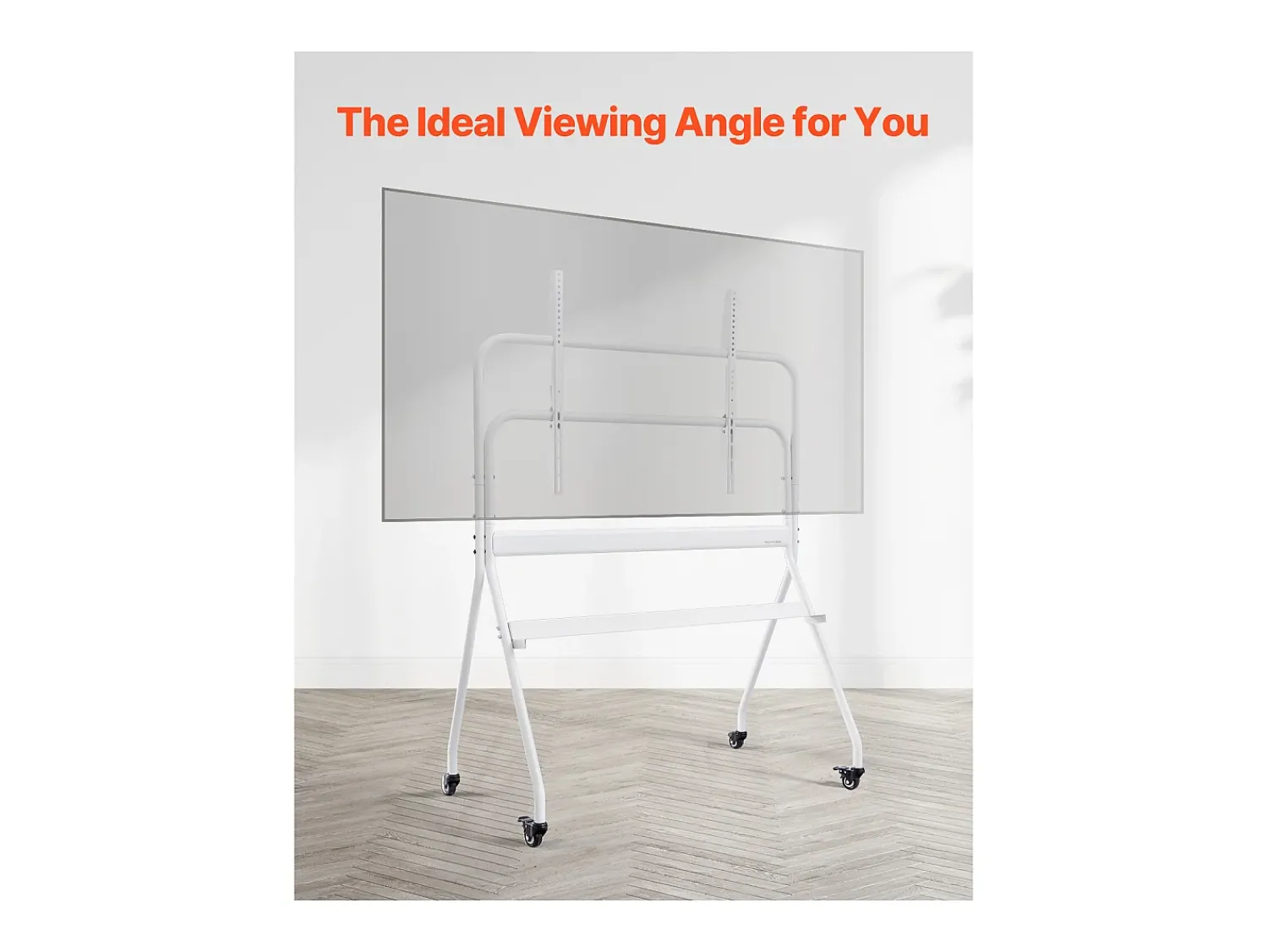 Móvel De Tv* Suporte para TV com Rodas SucceBuy Carrinho Móvel para TV e Suporte Portátil com Pé, Para Televisores/LED/LCD/OLED de 889 a 2540 mm, Até 90 kg Branco