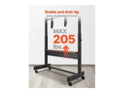 Suporte para TV com Rodas SucceBuy, para Televisores/LED/LCD/OLED (139,7-254 cm), Carrinho Portátil, Até 92,99 kg, VESA 80x60 cm, Sala de Estar/Escritório/Exterior^ Móvel De Tv