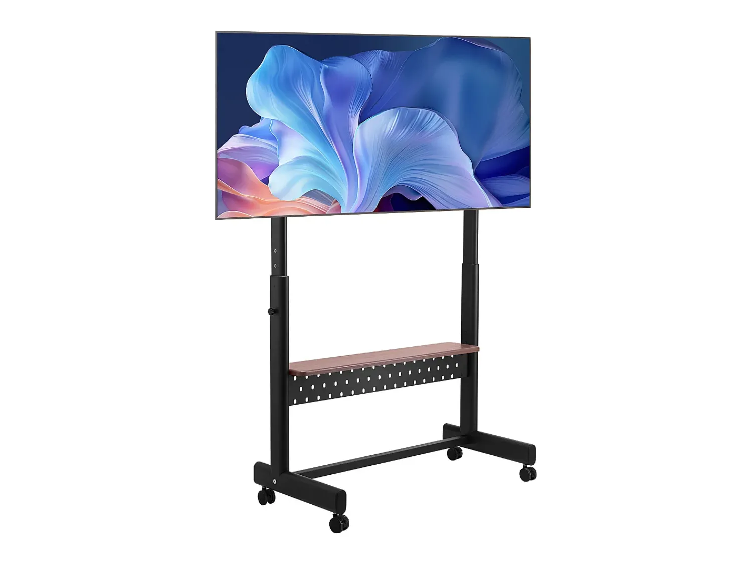Suporte para TV com Rodas SucceBuy, para Televisores/LED/LCD/OLED (139,7-254 cm), Carrinho Portátil, Até 92,99 kg, VESA 80x60 cm, Sala de Estar/Escritório/Exterior^ Móvel De Tv