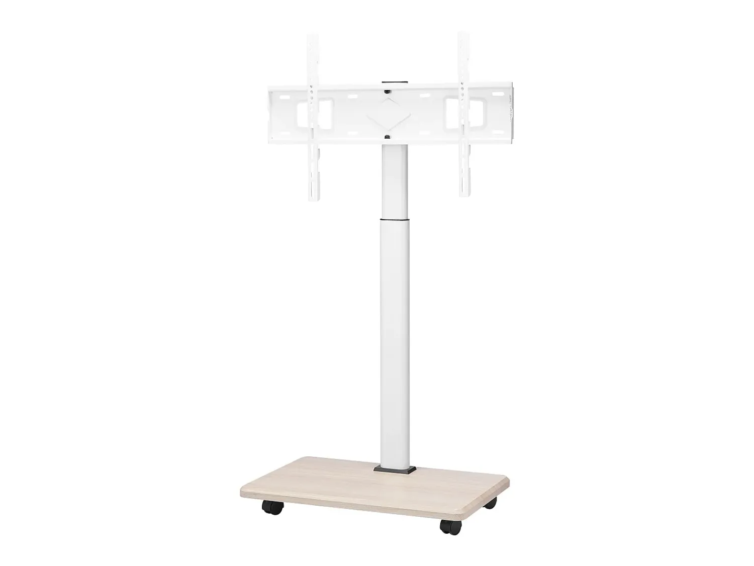 Móvel De Tv* Suporte para TV com Rodízios SucceBuy, Ecrãs de 812,8-1778 mm,Carrinho Móvel, Rotação de 25°, Altura Ajustável, 40 kg, VESA 60 x 40 cm,Sala de Estar/Exterior Bege