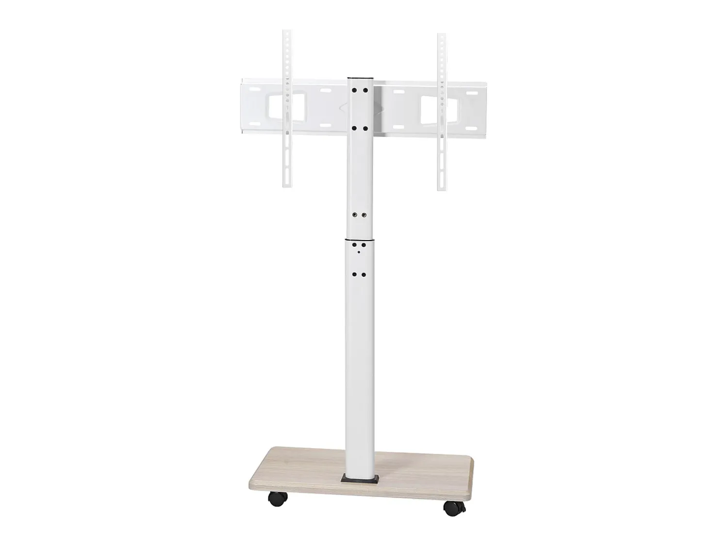Móvel De Tv* Suporte para TV com Rodízios SucceBuy, Ecrãs de 812,8-1778 mm,Carrinho Móvel, Rotação de 25°, Altura Ajustável, 40 kg, VESA 60 x 40 cm,Sala de Estar/Exterior Bege