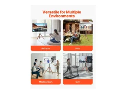 Móvel De Tv| Suporte para TV com Tripé SucceBuy , Para Quarto, Estúdio, Sala de Estar, Compatible com Ecrãs Planos/Curvos de 1016-1651 mm, Capacidade de Carga 45 kg Castanho