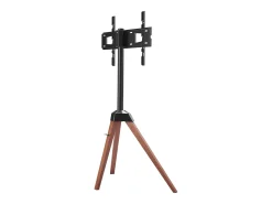 Móvel De Tv| Suporte para TV com Tripé SucceBuy , Para Quarto, Estúdio, Sala de Estar, Compatible com Ecrãs Planos/Curvos de 1016-1651 mm, Capacidade de Carga 45 kg Castanho