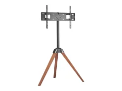 Móvel De Tv| Suporte para TV com Tripé SucceBuy , Para Quarto, Estúdio, Sala de Estar, Compatible com Ecrãs Planos/Curvos de 1016-1651 mm, Capacidade de Carga 45 kg Castanho