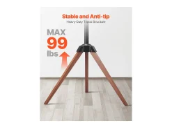 Móvel De Tv| Suporte para TV com Tripé SucceBuy , Para Quarto, Estúdio, Sala de Estar, Compatible com Ecrãs Planos/Curvos de 1016-1651 mm, Capacidade de Carga 45 kg Castanho