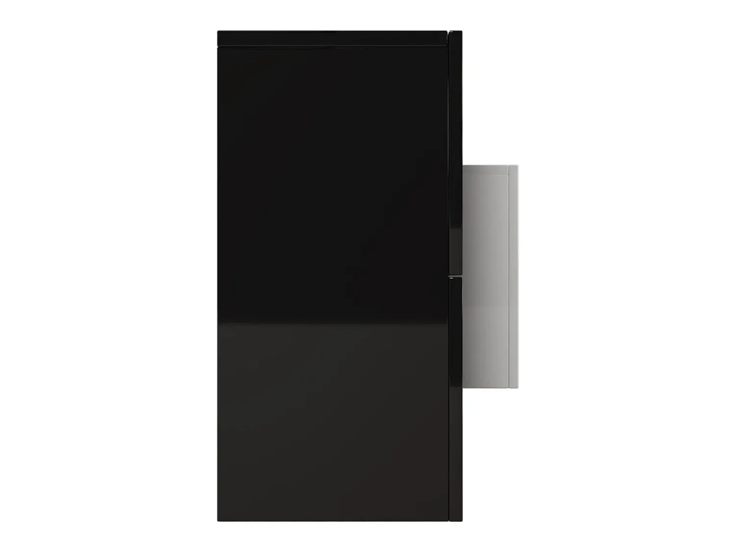Móvel De Tv| Suporte para TV de 200 cm - Suporte para TV baixo e elegante - Acabamento brilhante com iluminação LED - Superfície de vidro estilosa - Preto